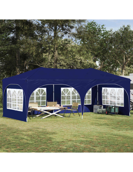 Tenda per feste a pop-up Blu 575 x 288 x 245 cm Tessuto Oxford