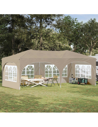 Tenda per feste a pop-up Crema 575 x 288 x 245 cm