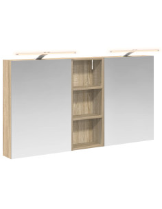 Set di Armadi da Bagno con lo scaffale 3 pcs 130 x 14,5 x 70 cm