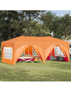 Tenda per feste a pop-up Arancione 575 x 288 x 245 cm