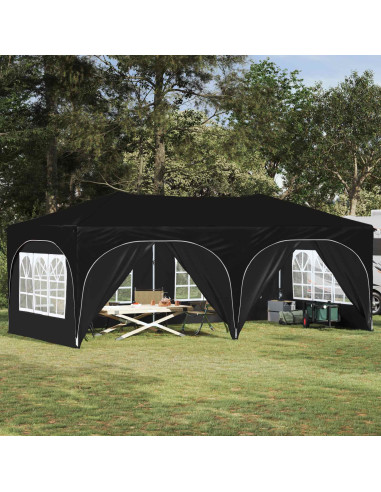 Tenda per feste a pop-up Nero 575 x 288 x 245 cm Tessuto Oxford