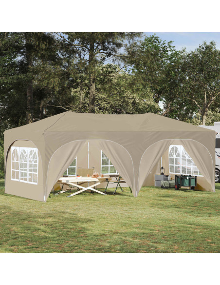 Tenda per feste a pop-up Crema 575 x 288 x 245 cm