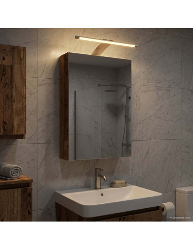 Mobiletto per specchio da bagno Legno vecchio 30 x 10,5 x 50 cm