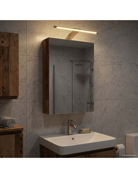 Mobiletto per specchio da bagno Legno vecchio 30 x 10,5 x 50 cm