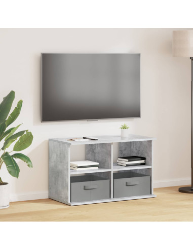 Supporto TV con cassetto Grigio cemento 79 x 40 x 48 cm