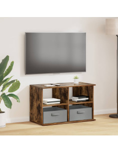 Supporto TV con cassetto Rovere fumé 79 x 40 x 48 cm