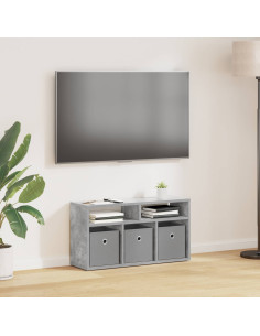 Lowboard con cassetto Grigio cemento 72 x 22,5 x 38 cm