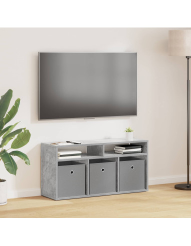 Lowboard con cassetto Grigio cemento 87 x 27,5 x 43 cm