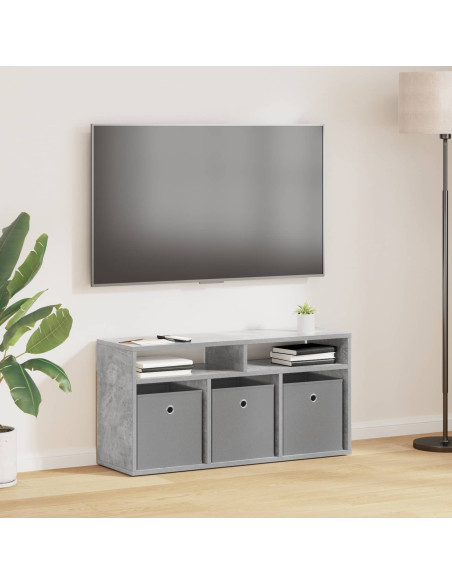 Lowboard con cassetto Grigio cemento 87 x 27,5 x 43 cm