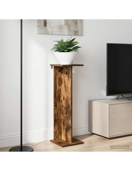 Supporto per piante 2 pcs Quercia Affumicata