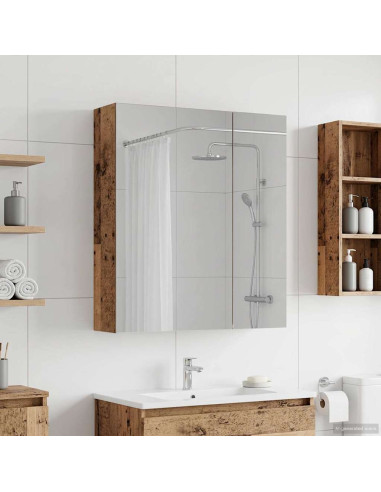 Mobiletto per specchio da bagno Legno vecchio 60 x 14,5 x 70 cm