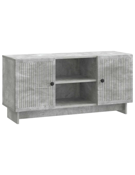 Mobile TV Grigio cemento 102 x 34,5 x 50 cm Legno multistrato