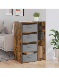 Credenza con cassetto Rovere fumé 60 x 33,5 x 84 cm
