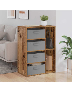 Credenza con cassetto Legno vecchio 60 x 33,5 x 84 cm