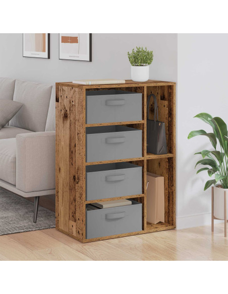 Credenza con cassetto Legno vecchio 60 x 33,5 x 84 cm