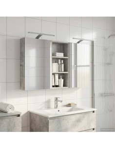 Set di Armadi da Bagno con porta 3 pcs 110 x 10,5 x 60,5 cm