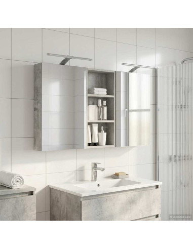 Set di Armadi da Bagno con porta 3 pcs 110 x 10,5 x 60,5 cm