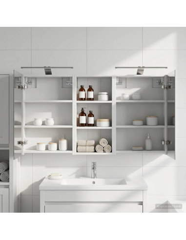 Set di Armadi da Bagno con porta 3 pcs 110 x 10,5 x 60,5 cm