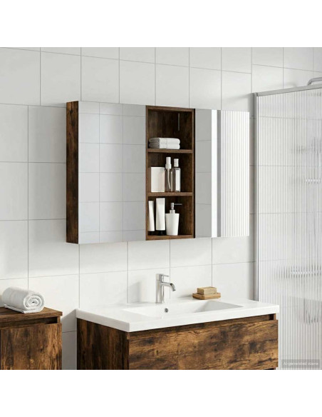 Set di Armadi da Bagno con porta 3 pcs 110 x 10,5 x 60,5 cm