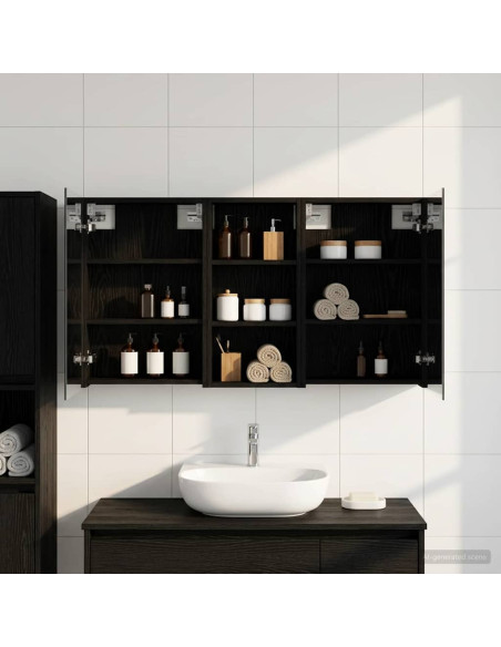 Set di Armadi da Bagno con porta 3 pcs 110 x 10,5 x 60,5 cm