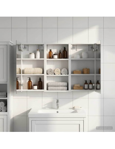 Set di Armadi da Bagno con porta 3 pcs 110 x 10,5 x 60,5 cm