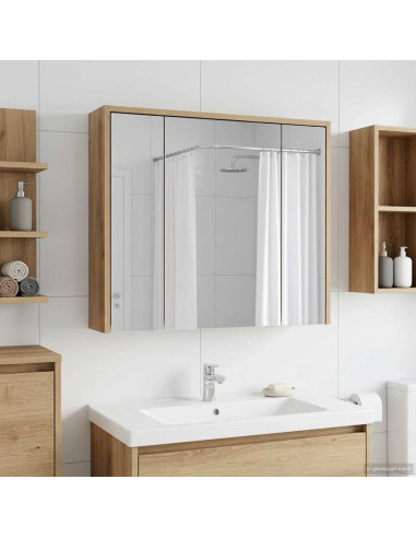 Mobiletto per specchio da bagno Rovere Artigianale