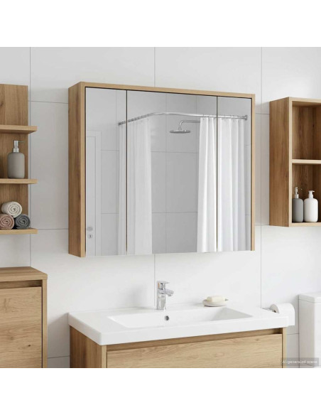 Mobiletto per specchio da bagno Rovere Artigianale