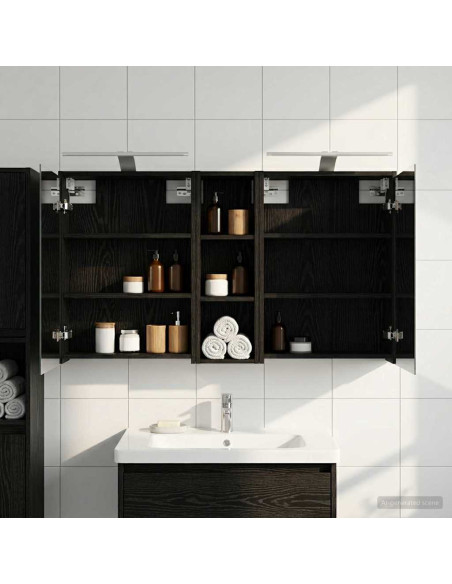 Set di Armadi da Bagno 3 pcs 106 x 16 x 62,5 cm