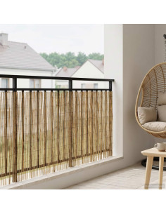 Recinzione per Giardino Carbonizzato 600 x 90 cm Giunco 2