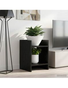 Supporto per piante 2 pcs Rovere Nero 30 x 30 x 40 cm 2