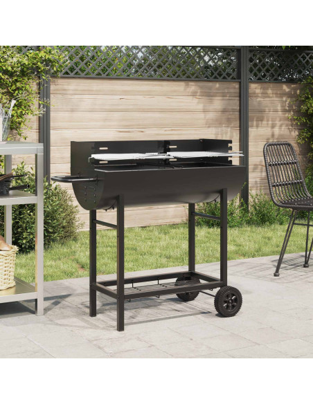 griglia a carbone Regolabile Nero 96,5 x 42,5 x 88,5 cm