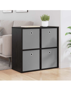 Credenza con cassetto Rovere Nero 68,5 x 32 x 67 cm