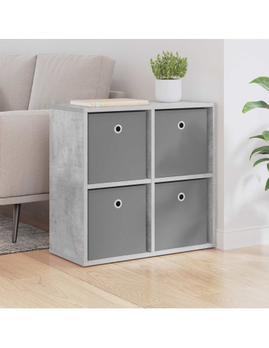 Credenza con cassetto Grigio cemento 59,5 x 27 x 57 cm