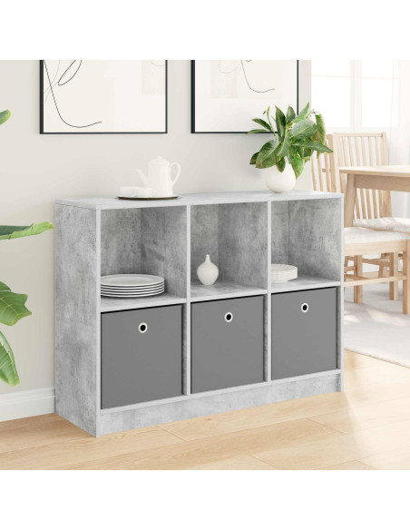 Credenza con cassetto Grigio cemento 102 x 32 x 73,5 cm