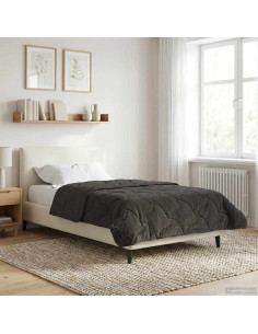 Duvet Estivo Antracite 135 x 200 cm Microfibra e Fleece Teddy