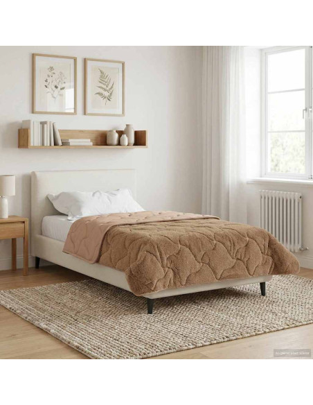 Duvet Estivo Talpa 135 x 200 cm Microfibra e Fleece Teddy