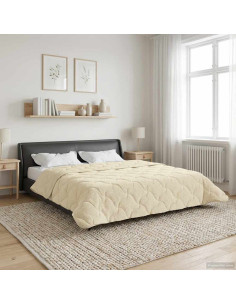 Duvet Estivo Crema 240 x 260 cm Microfibra e Fleece Teddy