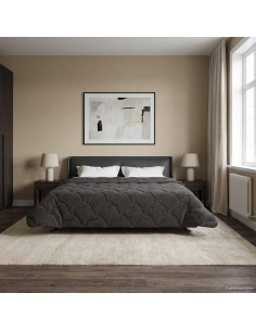 Piumone Completo Annuale Trapuntato Antracite 200 x 240 cm