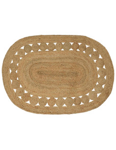 Tappeto Marrone 100 x 152 cm Juta