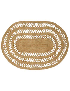 Tappeto Marrone 100 x 152 cm Juta