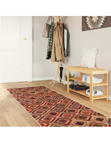 Runner Tappeto MARSA Multicolore 100 x 350 cm Poliestere e PVC