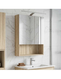 Mobiletto per specchio da bagno Rovere Sonoma 50 x 14,5 x 70 cm