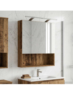 Mobiletto per specchio da bagno Legno vecchio 60 x 14.5 x 70 cm