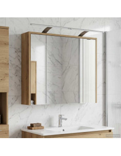 Mobiletto per specchio da bagno Rovere Artigianale