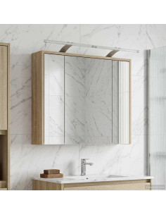 Mobiletto per specchio da bagno Rovere Sonoma