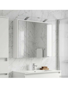 Mobiletto per specchio da bagno Bianco 73,5 x 16 x 62,5 cm