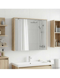 Mobiletto per specchio da bagno Rovere Sonoma