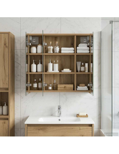 Mobiletto per specchio da bagno Rovere Artigianale