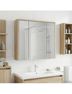 Mobiletto per specchio da bagno Rovere Sonoma