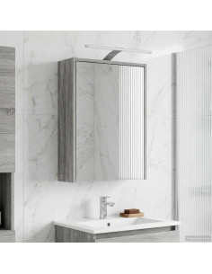 Mobiletto per specchio da bagno Grigio Sonoma 43 x 16 x 62.5 cm